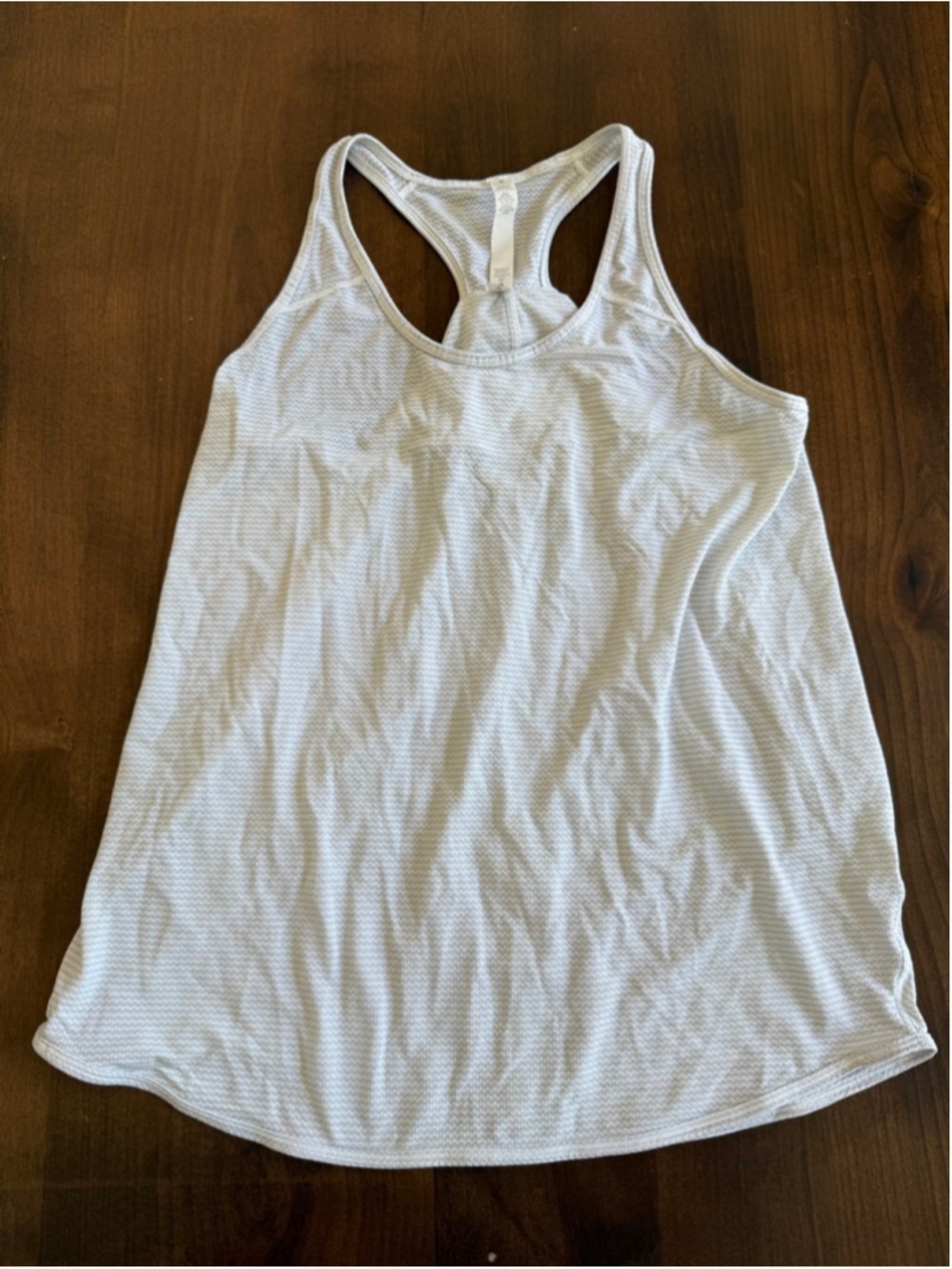 Lululemon White Silver Tank Size 8 EUC